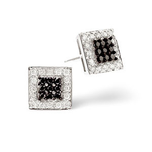 Beautiful black diamond studs