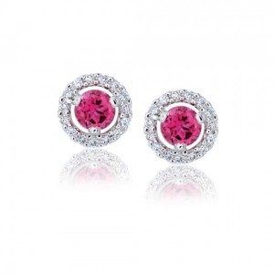 Nice pink diamond earrings