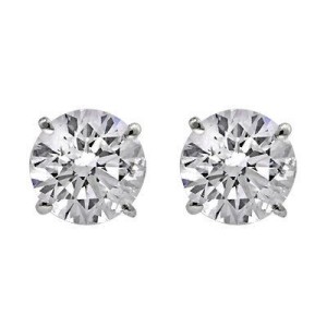 Shiny diamond studs earrings