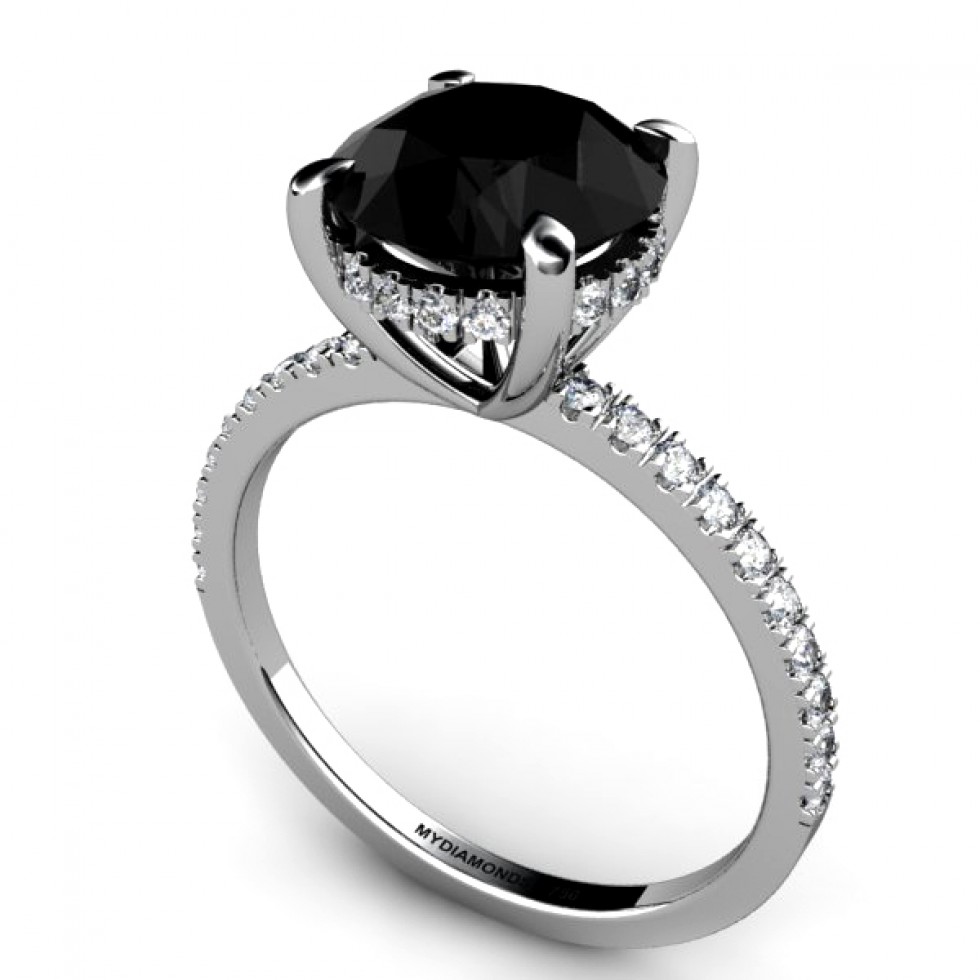 Special black diamond engagement rings for women