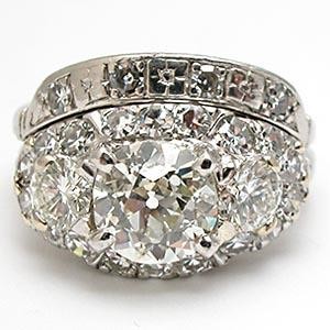 antique European cut diamond rings