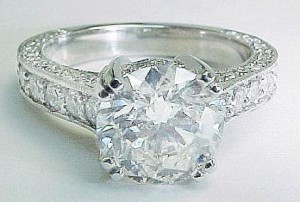 antique style diamond engagement rings