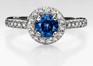 best natural blue diamond rings