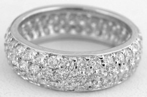 elegant diamond eternity rings