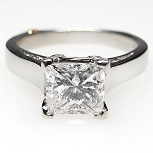 genuine princess cut diamond wedding rings