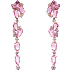 international pink diamond earrings