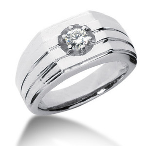 mens diamond rings solitaire