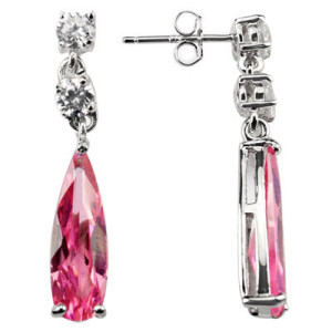 real pink diamond earrings