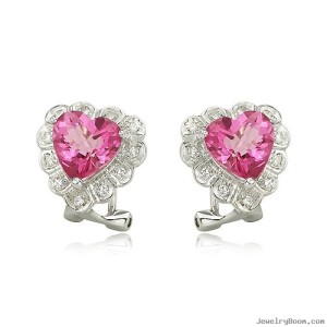 unique pink diamond earrings