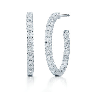 best stylish diamond hoop earrings