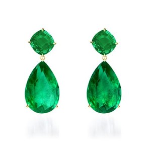 elegant emerald earrings