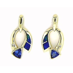 elegant tanzanite earrings yellow gold