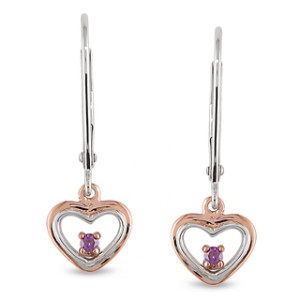 fashionable pink diamond earrings