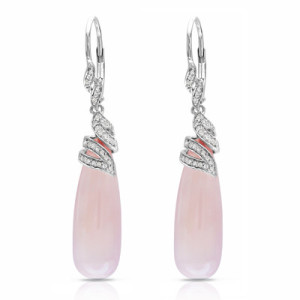 real pink diamond earrings